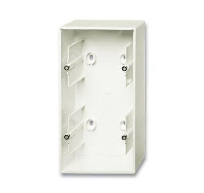 Коробка для накладного монтажа 2-постовая ABB Basic55 chalet-белый 2CKA001799A0969