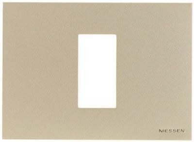 Рамка 1-модульная ABB Zenit итальянский стандарт шампань 2CLA247100N1901