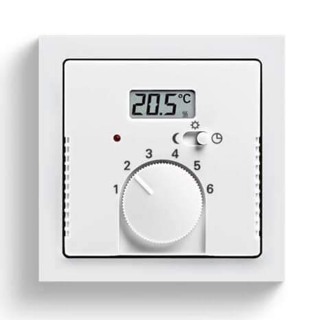 Лицевая панель ABB Zenit терморегулятора KNX альпийский белый 2CLA224040N1101