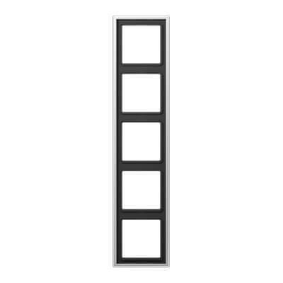 Рамка 5-постовая Jung LS 990 алюминий AL2985