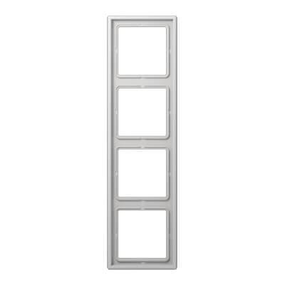 Рамка 4-постовая Jung LS 990 светло-серая LS984LG