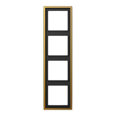 Рамка 4-постовая Jung LS 990 золото LS984GGO