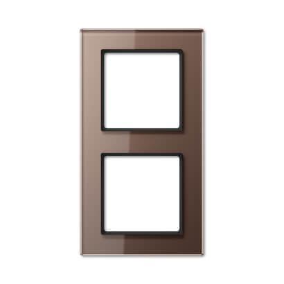 Рамка 2-постовая Jung A creation стекло мокка AC582GLMO