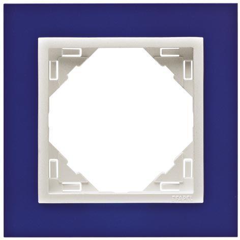 Рамка 1-постовая Efapel Logus 90 Animato синий/лед 90910 TZG