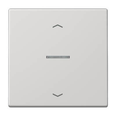 Накладка нажимного электронного жалюзийного выключателя Jung LS 990 светло-серая LS5232LG