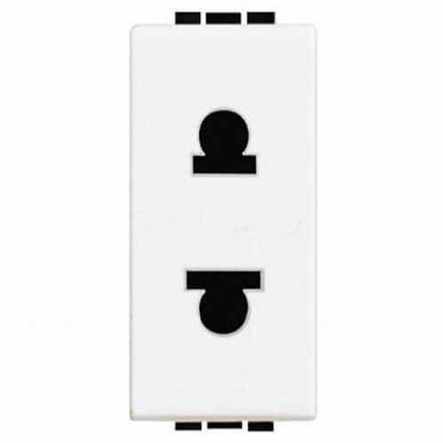 Розетка ABB Zenit б/з 16A 250V винтовой зажим евроамериканский стандарт альпийский белый 2CLA213500N1101