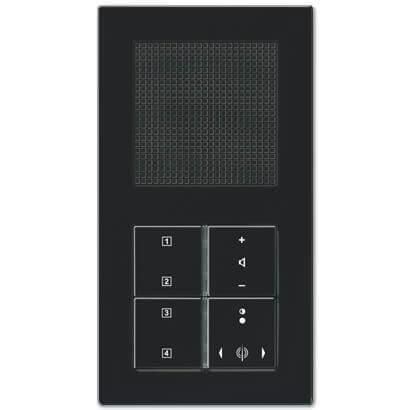 Радиоприемник скрытого монтажа в комплекте с рамкой Jung A 500 KNX черный RANACM514SW