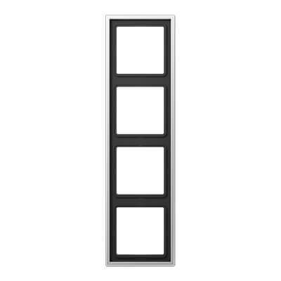 Рамка 4-постовая Jung LS 990 алюминий AL2984