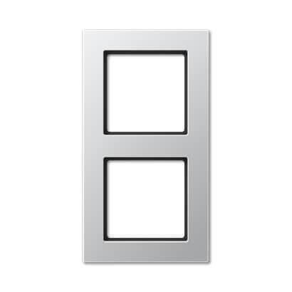 Рамка 2-постовая Jung A creation алюминий AC582AL