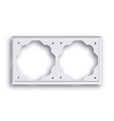 Рамка 2-постовая ABB Impuls альпийский белый 2CKA001754A4226