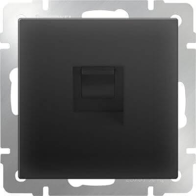Розетка Werkel Ethernet RJ-45 черный матовый WL08-RJ-45 4690389054259