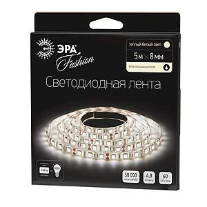 Светодиодная влагозащищенная лента ЭРА 4,8W/m 60LED/m 3528SMD теплый белый 5M LS3528-60LED-IP65-WW-5m C0043027