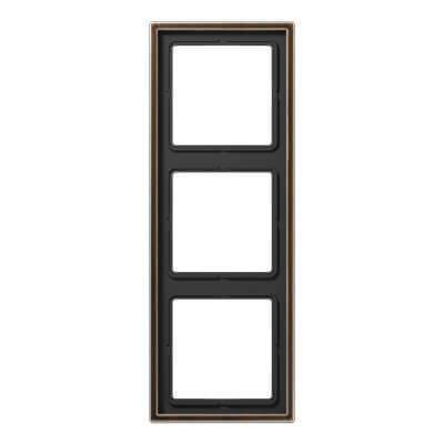 Рамка 3-постовая Jung LS 990 латунь antik ME2983AT