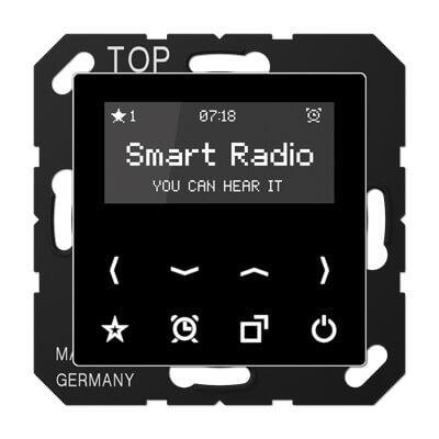 Стерео-радиоприемник скрытой установки с RDS Jung A 500 черный RADA508SW