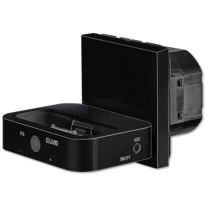 Музыкальная станция для док-станции для iPhone, iPod Jung LS 990 черная MCLS100SW