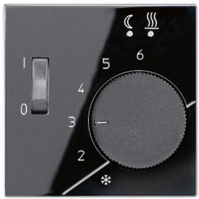 Накладка регулятора теплого пола Jung A 500 черная AFTR231PLSW