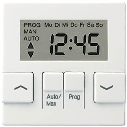 Накладка жалюзийного выключателя Стандарт с таймером Jung A 500 белая A5232STWW