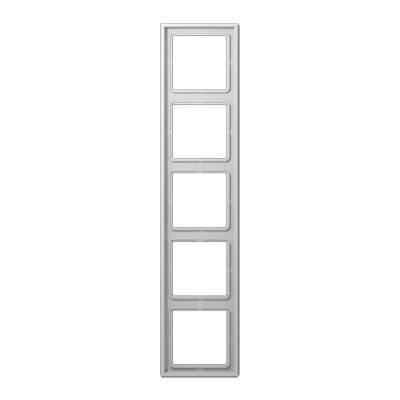 Рамка 5-постовая Jung LS 990 светло-серая LS985LG