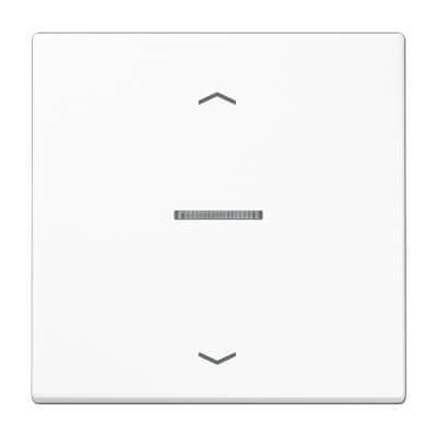 Накладка нажимного электронного жалюзийного выключателя Jung LS 990 белая LS5232WW