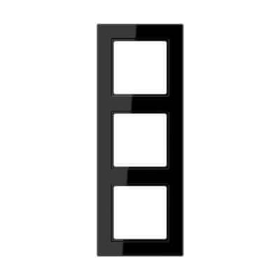 Рамка 3-постовая Jung A creation черная AC583SW
