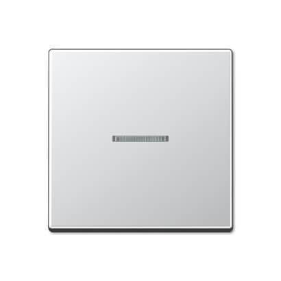 Накладка светорегулятора/выключателя нажимного с ДУ(радио) с индикацией Jung A 500 алюминий A1561.07FKOAL