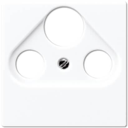 Накладка TV-SAT-FM розетки Jung A 500 белая A561PLSATWW