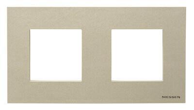 Рамка 2-постовая ABB Zenit шампань 2CLA227200N1901