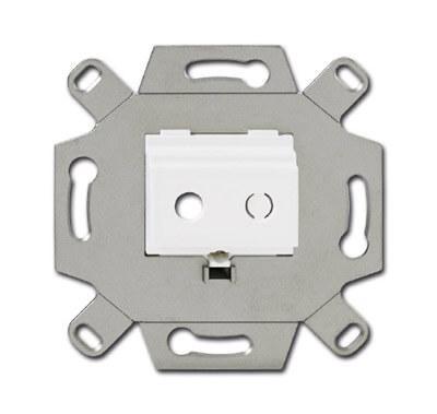 Суппорт для TRS-разъёмов ABB BJE альпийский белый 2CKA000230A0459