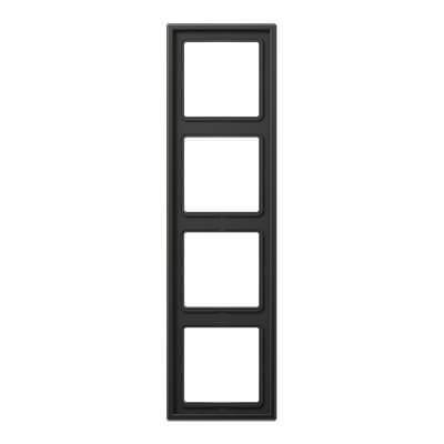 Рамка 4-постовая Jung LS 990 антрацит (лакированный алюминий) AL2984AN