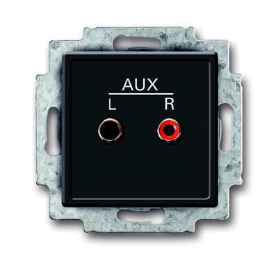 Аудиорозетка ABB BJE антрацит 2CKA008200A0108