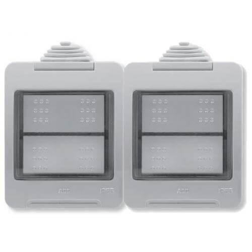 Коробка для накладного монтажа 2-постовая ABB Zenit IP55 2CLA329200N1101