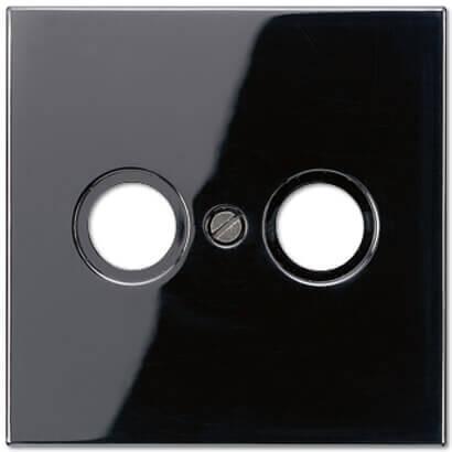 Накладка TV-FM розетки Jung LS 990 черная LS990TVSW