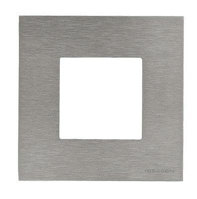 Рамка 1-постовая ABB Zenit сталь 2CLA227100N4001