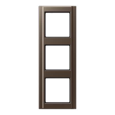 Рамка 3-постовая Jung A 500 мокка A583MO