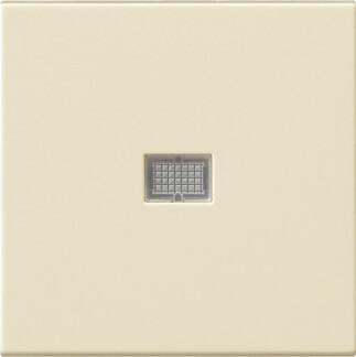 Лицевая панель Gira System 55 выключателя одноклавишного с подсветкой кремовый глянцевый 029801