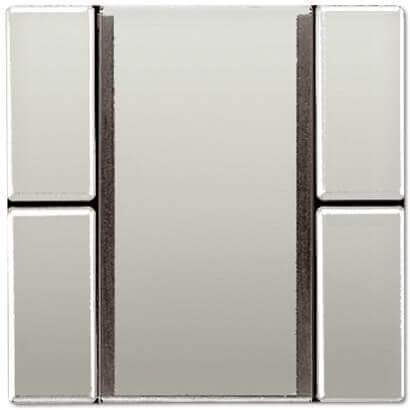 Пульт управления настенный плоский, 6V, 2 канала Jung LS 990 edelstahl ES42F