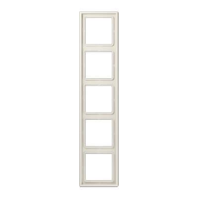 Рамка 5-постовая Jung LS 990 бежевая LS985W