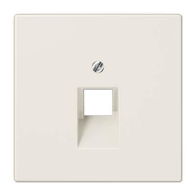 Накладка 1-ой наклонной телефонной/компьютерной розетки Jung LS 990 бежевая LS969-1UA