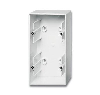 Коробка для накладного монтажа 2-постовая ABB Basic55 альпийский белый 2CKA001799A0975