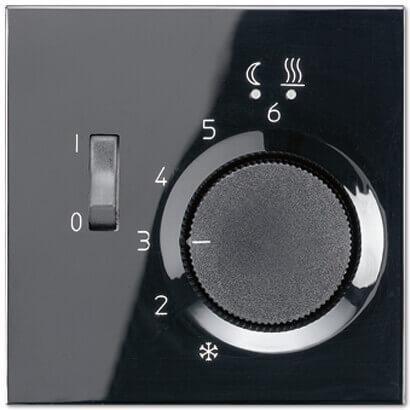 Накладка регулятора теплого пола Jung LS 990 черная LSFTR231PLSW