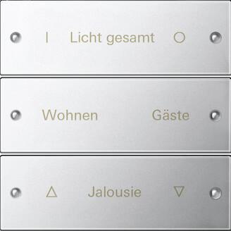 Набор клавиш Gira System 55 с возможностью нанесения надписи 3шт хром 2133610