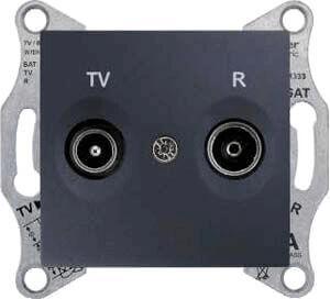 Розетка TV/R проходная Schneider Electric Sedna 8dB SDN3301370