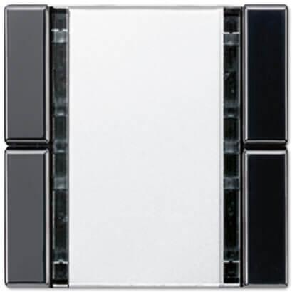 Пульт управления настенный плоский, 2 канал Jung A 500/A creation/A plus черный A42FSW