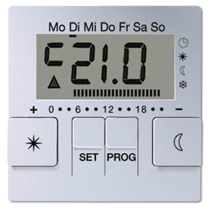 Дисплей термостата с таймером Jung A 500 алюминий AUT238DAL