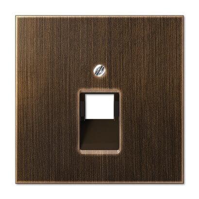 Накладка 1-ой наклонной телефонной/компьютерной розетки Jung LS 990 antik ME2969-1UAAT