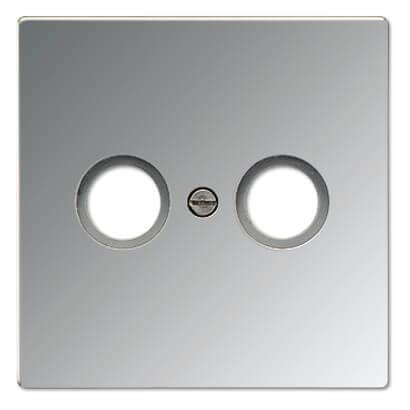 Накладка TV-FM розетки Jung LS 990 блестящий хром GCR2990TV