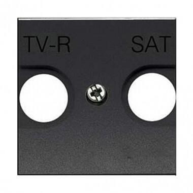 Лицевая панель ABB Zenit розетки TV-R-SAT антрацит 2CLA225010N1801