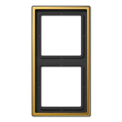 Рамка 2-постовая Jung LS 990 золото LS982GGO