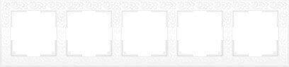 Рамка Werkel Flock на 5 постов белая WL05-Frame-05-white 4690389059391