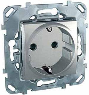 Розетка Schneider Electric Unica б/з со шторками 16A 250V MGU5.033.30ZD